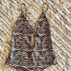 Aila Blue Midnight in Paris one piece in safari